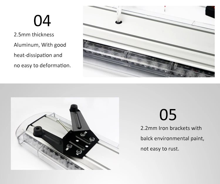 led amber warning light bar