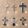 diy fashion jewelry accessories antique cross pendant charms alloy cross charm for bracelet necklace