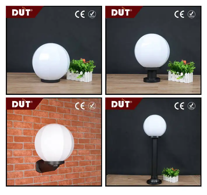 Zhongshan factory 60W PMMA plastic lamp shade cover for outdoor lighting