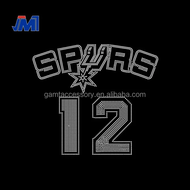 Sparkling Sales On Wholesale transfer san antonio spurs rhinestone