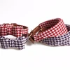 Wholesale Multicolor British Style Lattice Plaid Custom Dog Collars