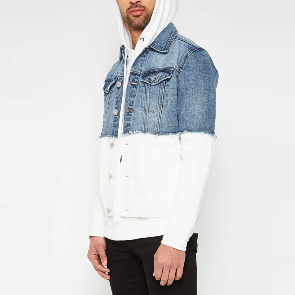 Non-stretch Denim Jacket Men Fashion 