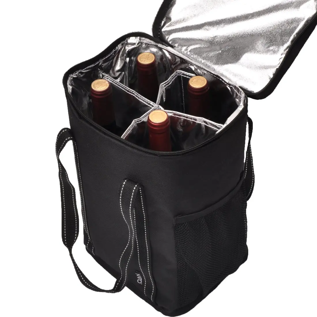 4 bottle wine carrier bag