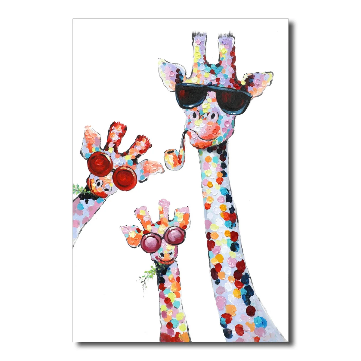 Pintura decoración cuadro lienzo Impresiones Lienzo noble jirafa en un traje retrato arte lienzo pinturas en la pared arte carteles e impresiones del sr. cuadros pared del arte lona jirafa-40x60cm 