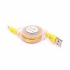 Hot Selling Portable Usb Data Extension Flex Cable With lED Light Micro usb cable for samsung and iphone 7 7plus