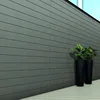 Easy installing fiber cement siding grey color wpc wood wall cladding