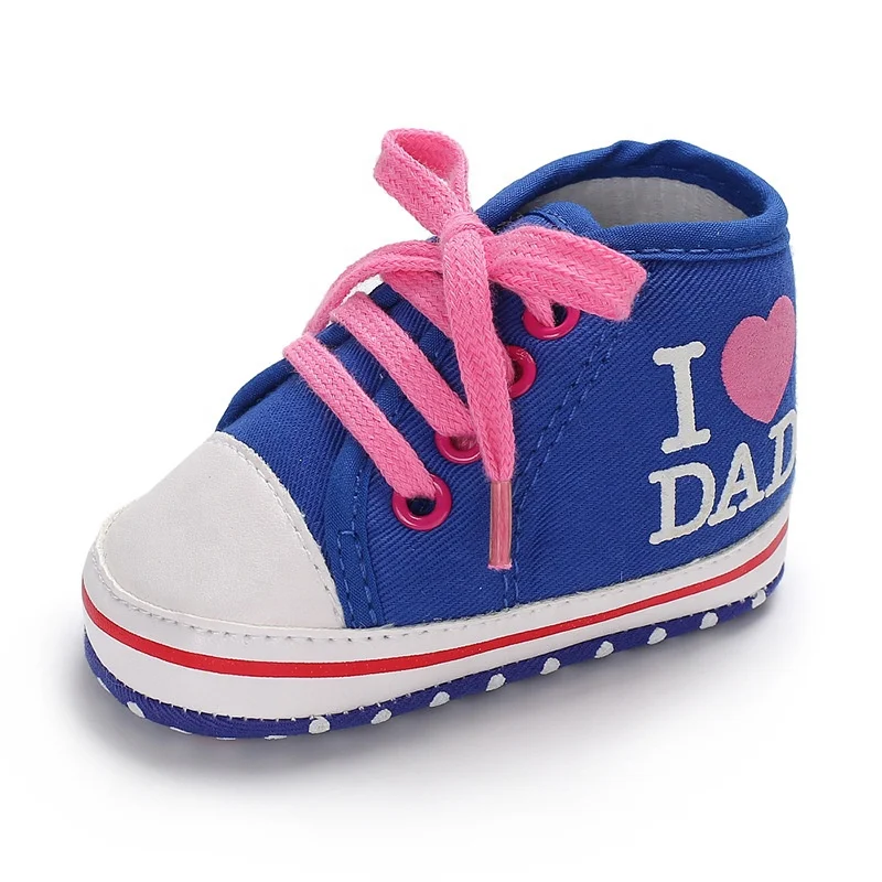 Evertop Wholesale Newborn Baby Shoes Canvas Cheap Soft