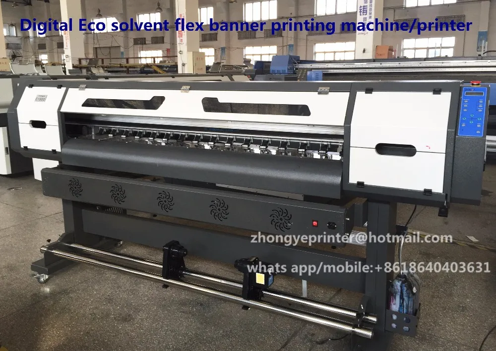1 6m 1 8m Digital Eco Solvent Flex Banner Printing Machine With