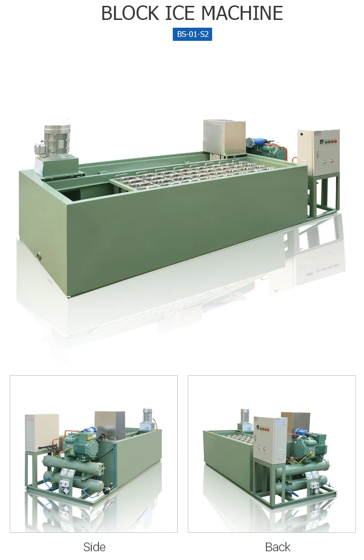 Guangzhou factory containerized mobile ice machine plant to make block ice