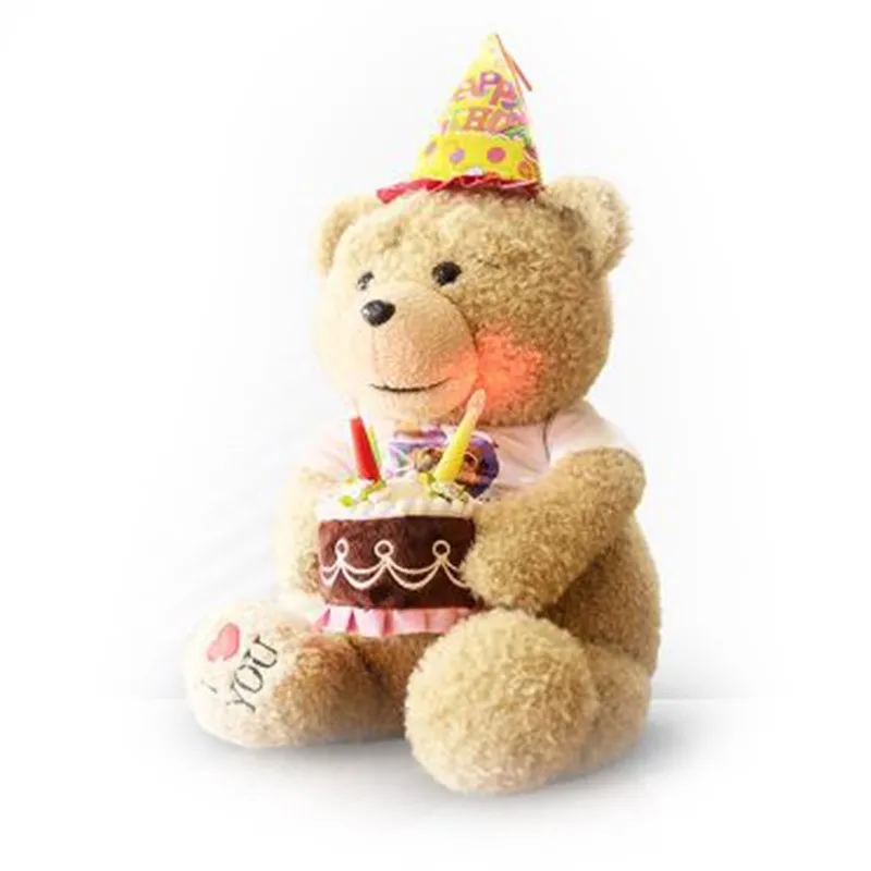 musical happy birthday plush bear