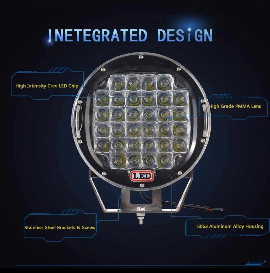 24v Dc 9 Inch Auto Lighting 96w Smart Electrician Led Work Light Buy