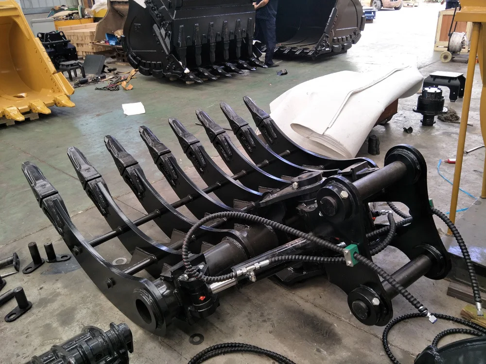 Teeth Root Rake Grapple For Mini Excavator Sale Buy Root Rake Grapple