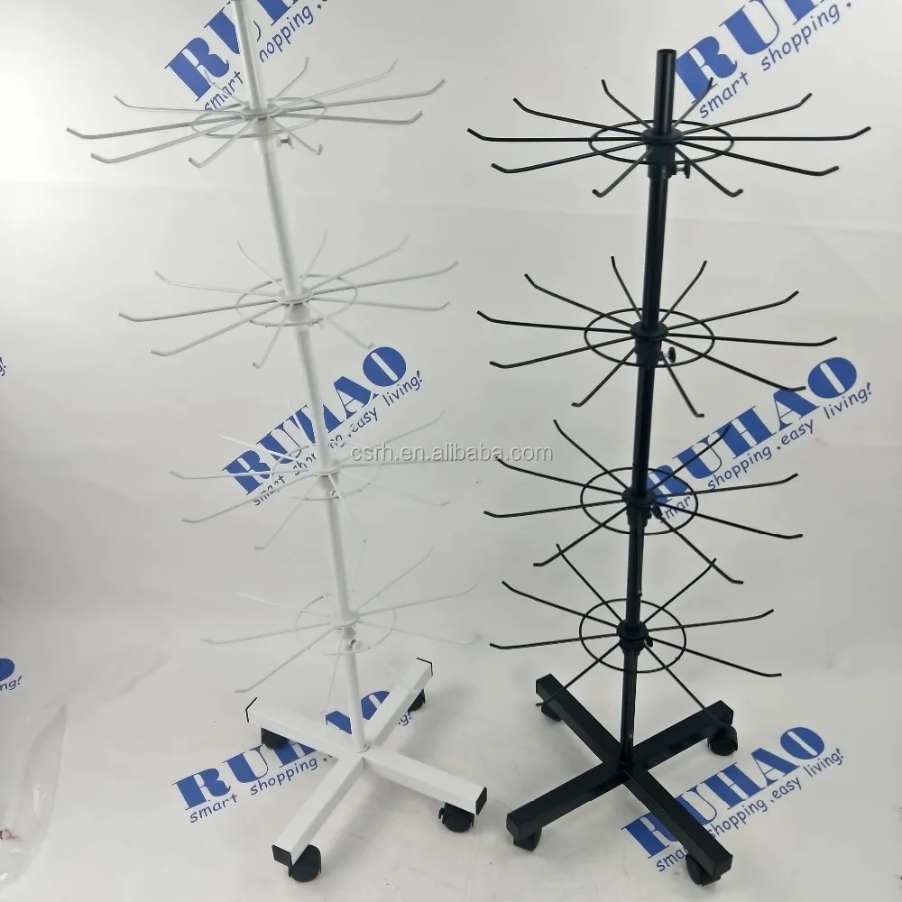 Rhdr07a 1600*400mm Four Layers Movable Floor Display Hooks Rack Buy