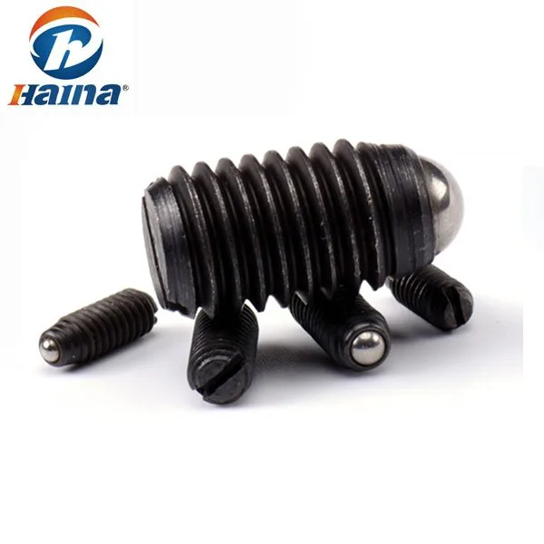 
Inch Slotted set screws with ball point 