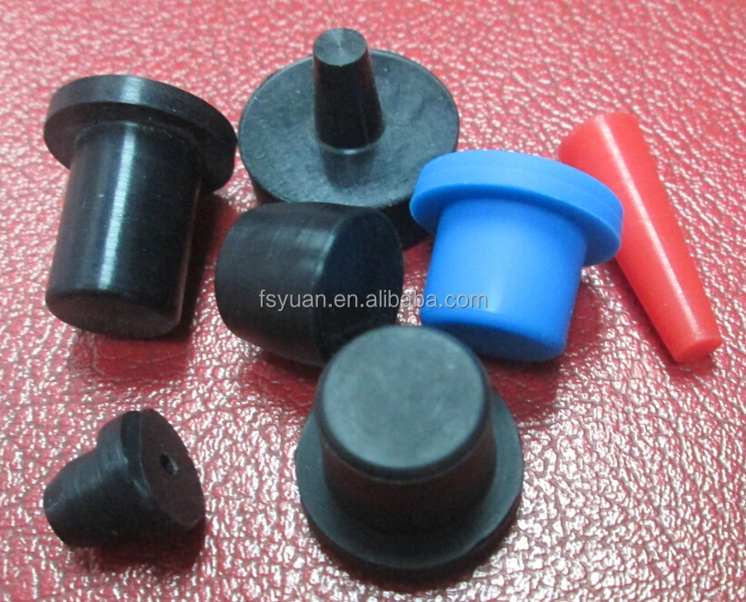 Silicone Rubber Pipe Stopper Plug / Epdm Nbr Cone Hole Stopper Oil Resistant / Tapered High