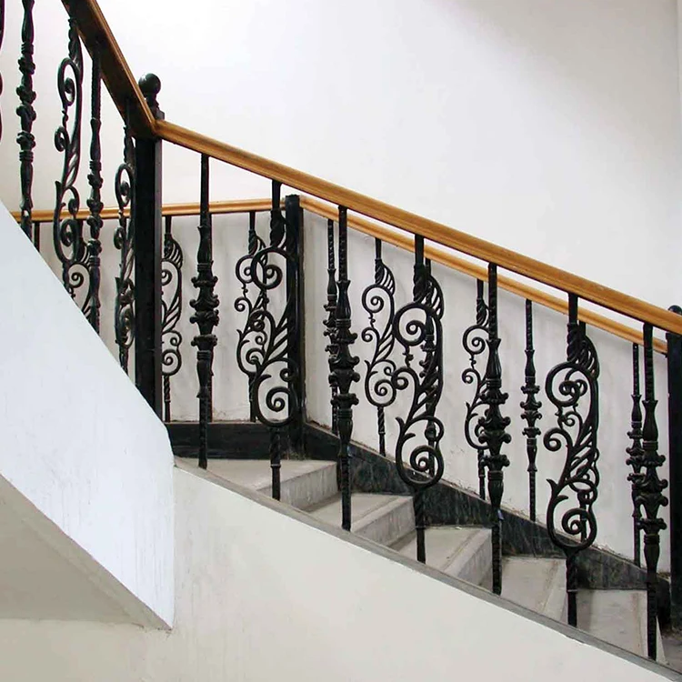 Side Mount Railing Wrought Iron Railings Metal Ornamental Railing