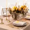Wedding table decoration Gold Deco Square Metal Pattern Placemat