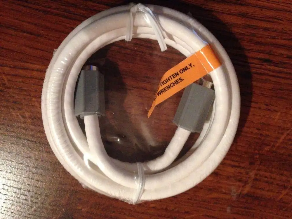 0.5ft Black COAXIAL Cable TV RG6 CATV F-Type F-PIN Cord Video 75 OHM 18AWG VCR