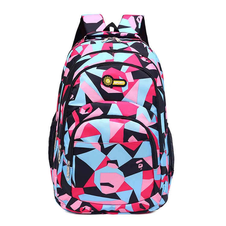 imported durable different models backpack school bags for high school girls