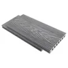 used composite decking board australia china waterproof outdoor wood plastic composite decking solid two sides with two colors
