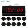 SINGCALL Restaurant Vibrating Pagers Wireless Beeper System with Big Display