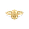 Wholesale 925 silver jewelry 14 karat gold honey bee signet ring for men