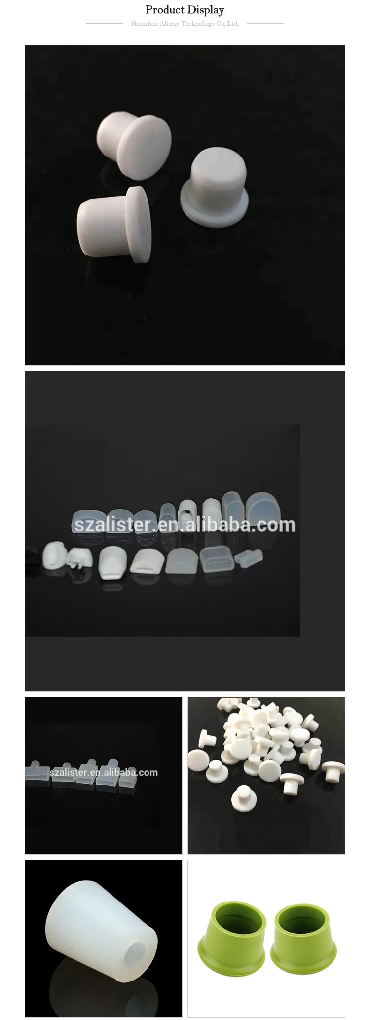 Custom Molded 32mm Ecofriendly Silicone Bung Rubber Stopper For Glass