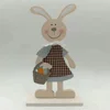 Eco-friendly easter stand rabbit wooden figures decoration wood craft
