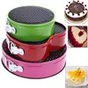 3pcs/Set of Three Springform Pans Metal Cake Tools Bake Cake Mold Mould Bakeware with Removable Bottom Round Shape Bakery