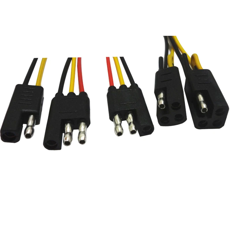 Car And Trailer Ends 6way Square Trailer Light Flat Cable Connector