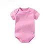 Wholesale baby bodysuit 100% cotton plain white baby romper