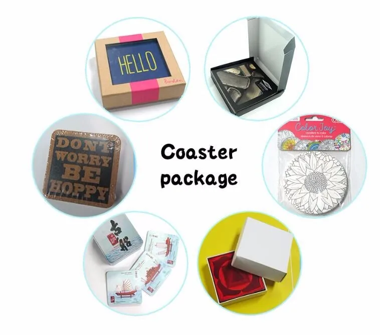 Wholesale Round Shape Clear Acrylic Crystal Glass Coaster With Cork