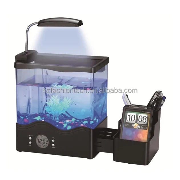 Mini Desktop Usb Aquarium Mini Fish Tank Led Desktop Aquarium