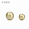 Satin Brass Color Solid Brass Round Ball Pull Handle Copper Knob with Single Hole