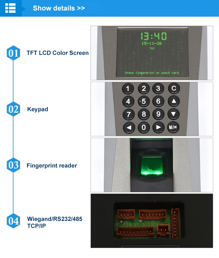 Zk F18 Access Control - Buy Zk Optical Sensor Access Control,Time