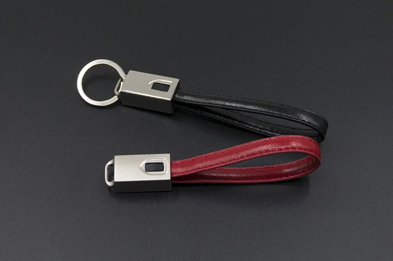 Keychain Micro USB Cable Portable Leather key ring Charging Cable 2.1a fast charging Cable for Android LG - ANKUX.COM