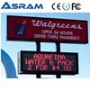 programmable Running message/text indoor P7.62 unicolor/single color one/multi line led scrolling message sign new