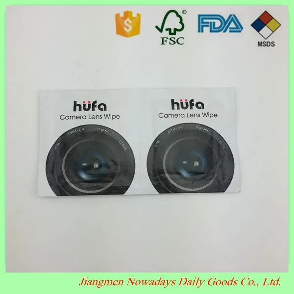 Disposable screen lens wipes