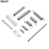 0.5mmx6x25mm Stainless Steel Dual Hook Small Tension Spring