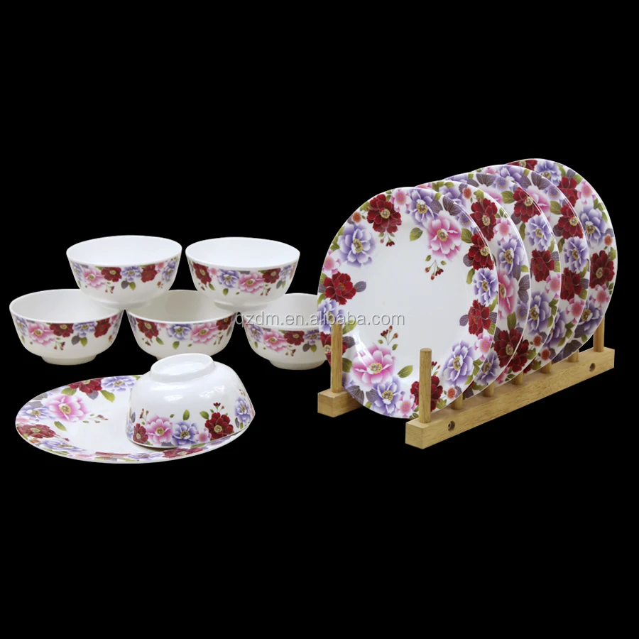 Square Melamine Dinner Set,Square Melamine Bowl And Plate Set