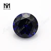 Wholesale 10mm round cut synthetic corundum blue ruby stone