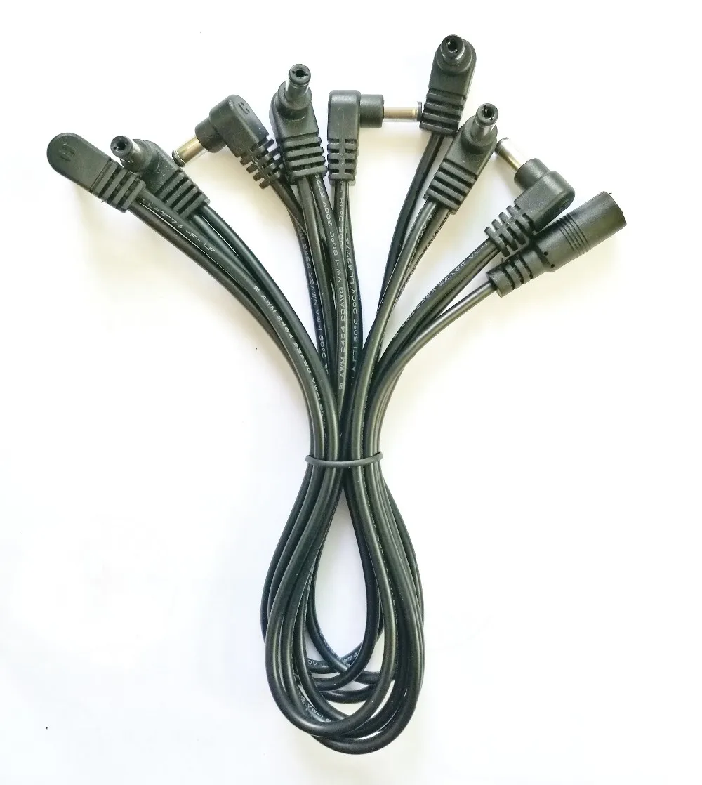 Guitar Cable Daisy Chain 1 To 2 3 6 8 Ways Guitar Effects Pedal Power