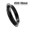 Aluminum Macro Reverse Black 55mm Adapter Ring for CANON EOS EF Mount