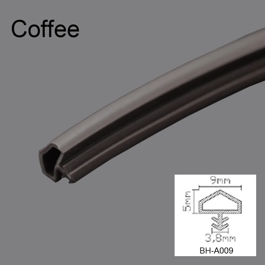 Extruded Pvc Weather Dust Proof Rubber Strip Sliding Door Frame Groove