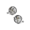 SILVER WATCH MOVEMENT CUFFLINKS watch mechanism cufflinks