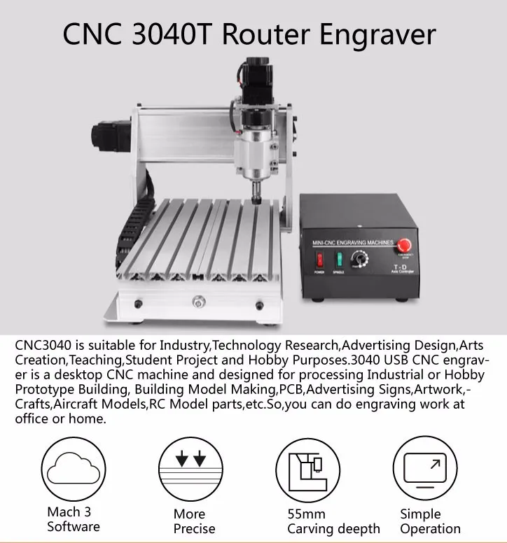 Updated New Cnc 3040t Router Engraver/engraving Drilling And Milling ...