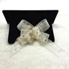 Organza Pull Bows Snowflake Prints Winter Christmas Decoration
