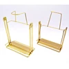 custom metal gold bronze cooper bottle cradle stand for beer scotch whisky brandy wine tequila liquor rum Cognac gin