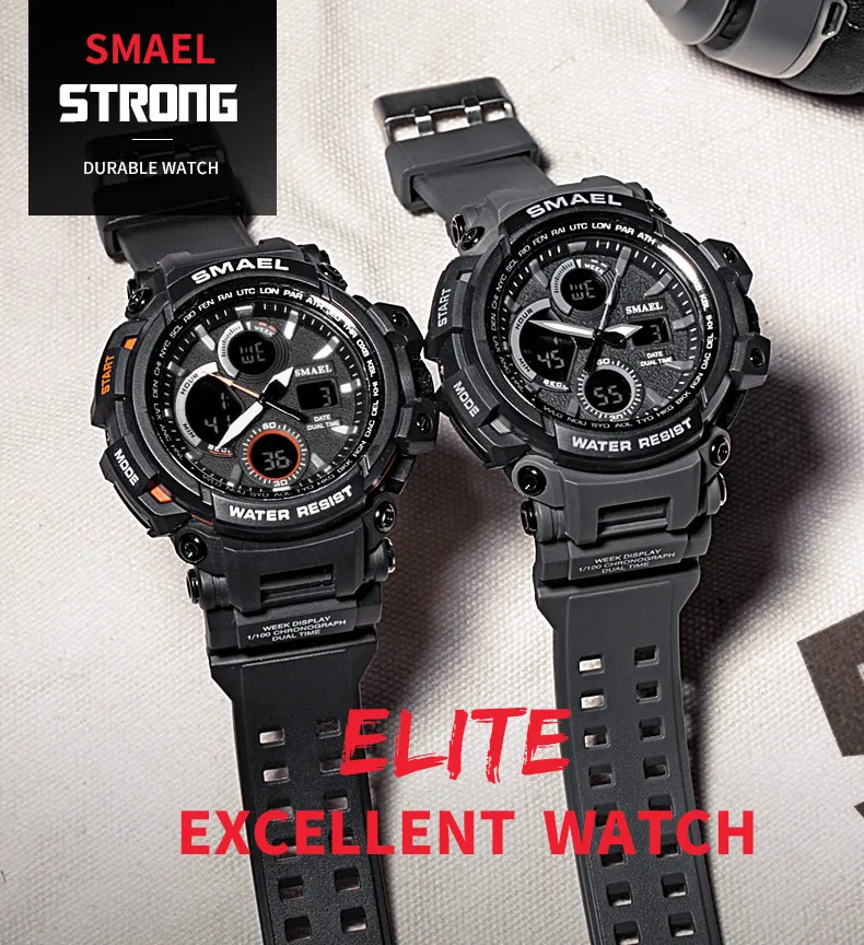 smael military shock watch