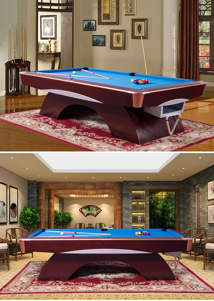 Modern United Billiards Pool Table With Rainbow Leg Buy United